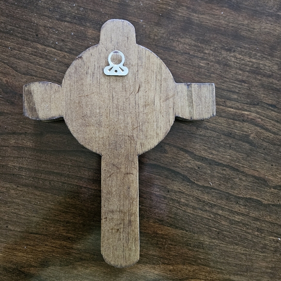 Wooden Jesus Wall Cross Decor Handmade - Picture 4 of 5